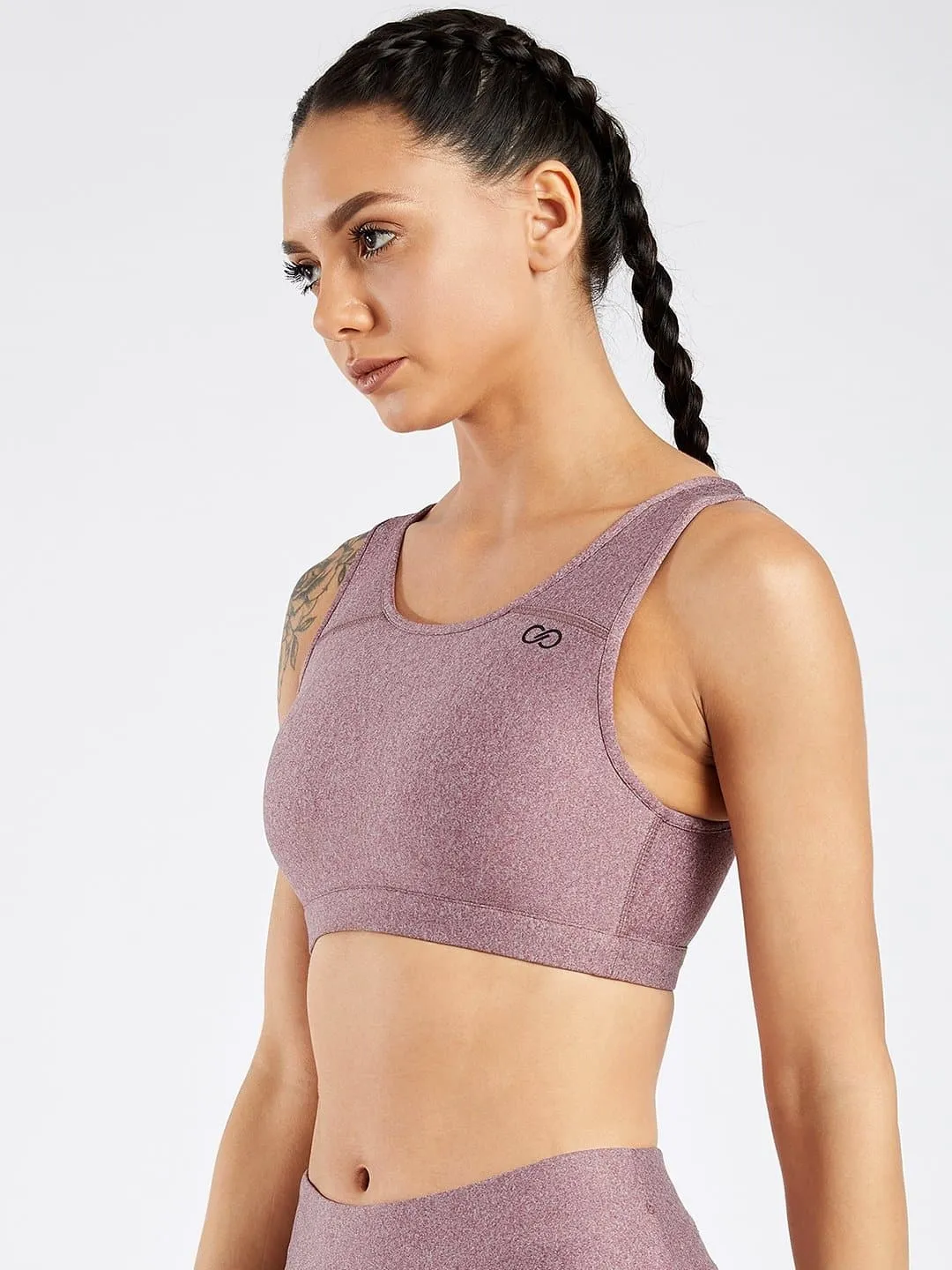 Maxtreme Pace Mellow Rose High Neck Sports Bra