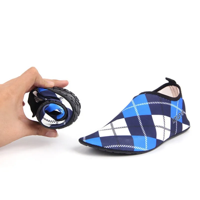 Men Woman Barefoot Skin Sock Striped Shoes Beach Pool GYM Aqua Water Socks Beach Swim Slipper On Surf High Quality