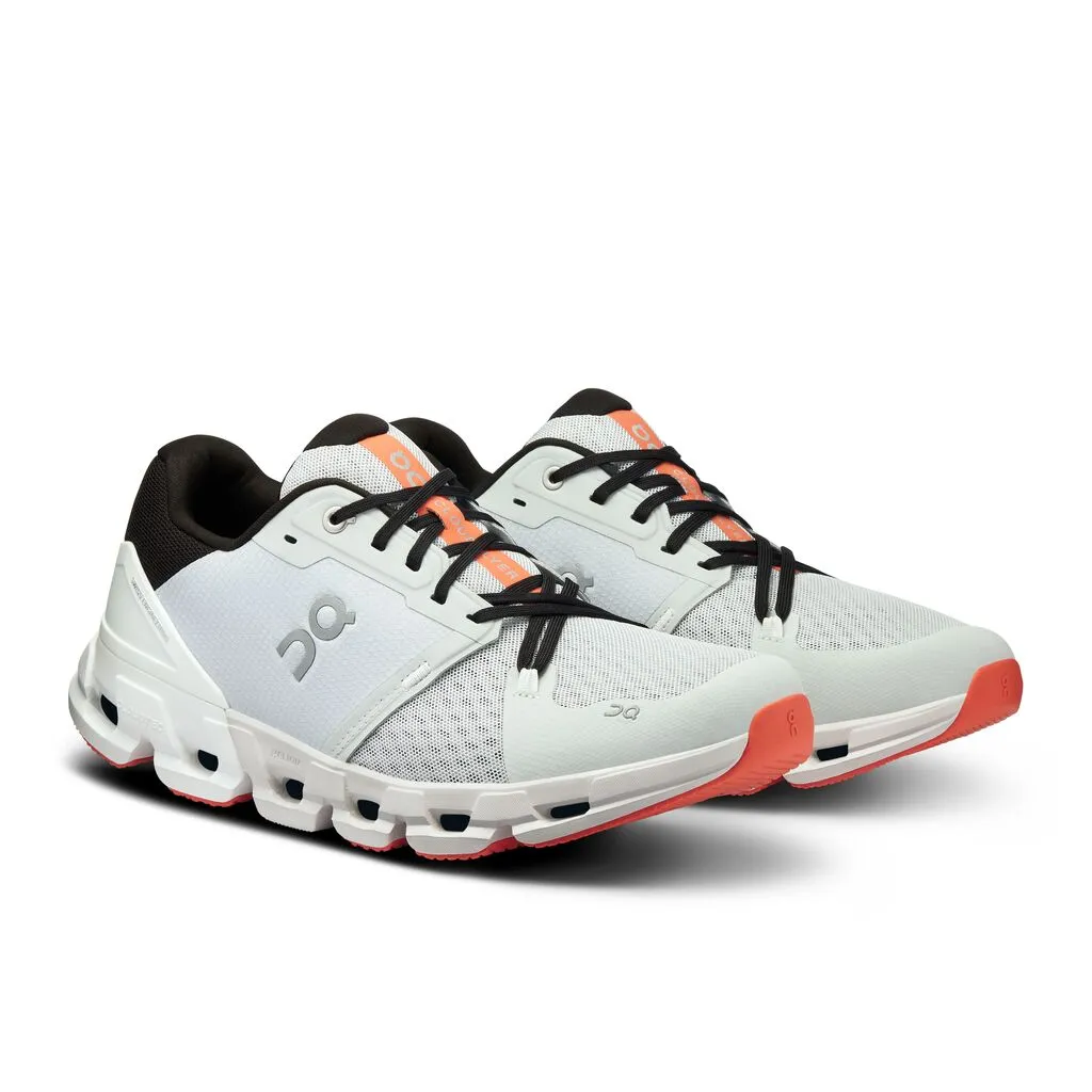 Men's On Cloudflyer 4 Running Shoe in Glacier | White