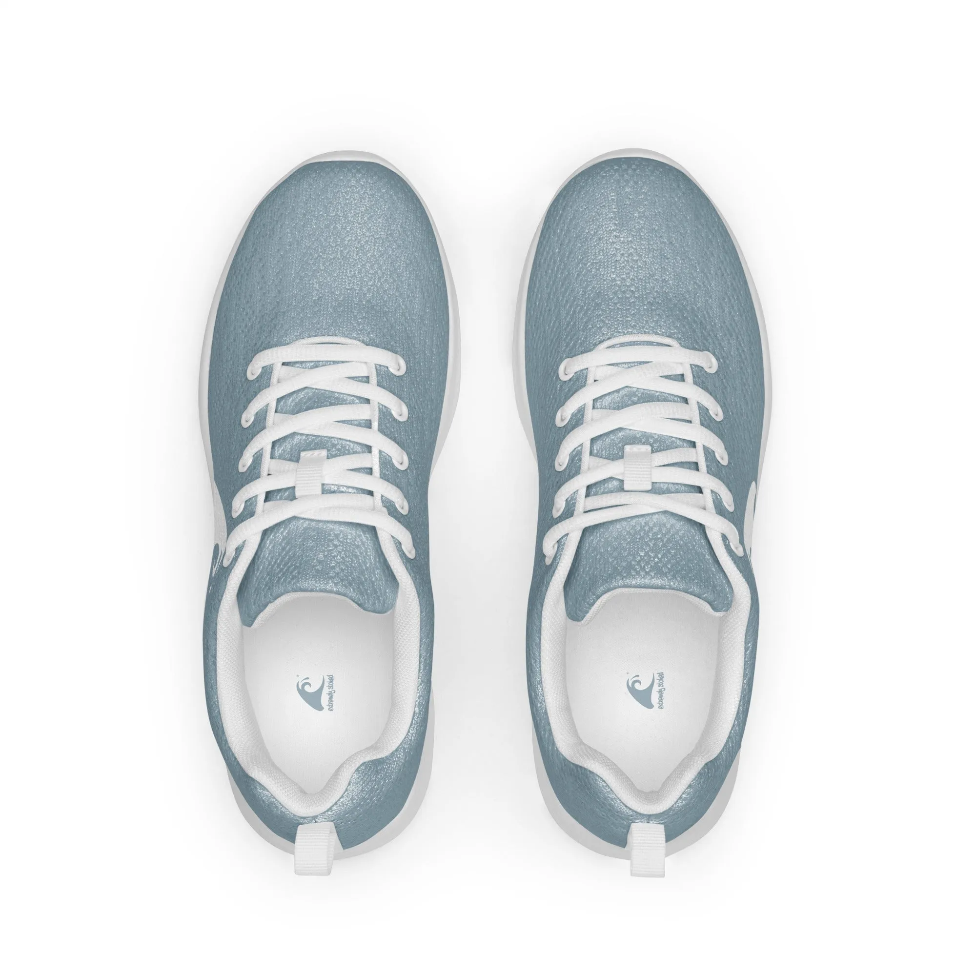 Men’s Slate Blue Athleisure Shoes with Extremely Stoked Epic Wave Logo