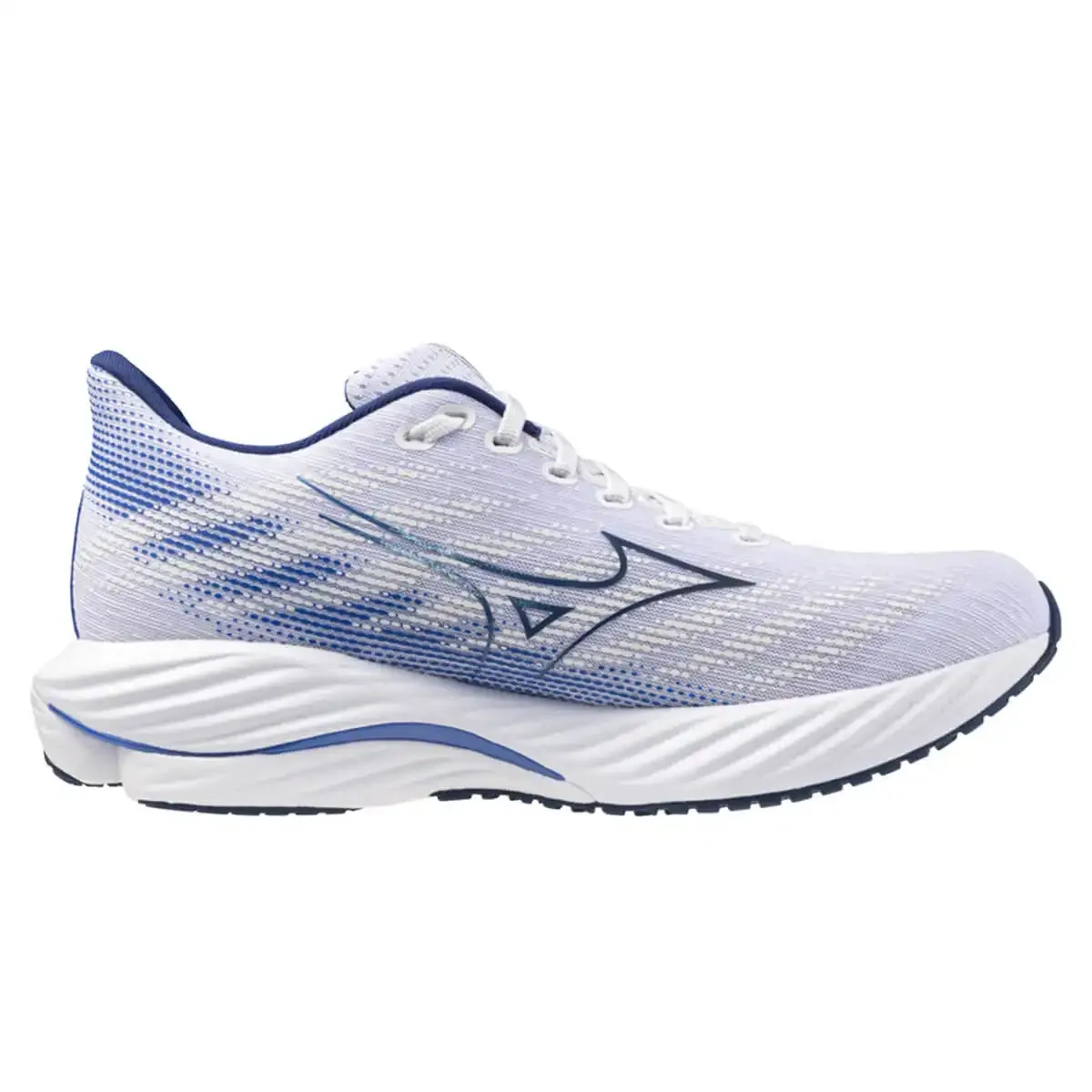 Mizuno Wave Rider 28 Mens | White/estate Blue/mugen Blue