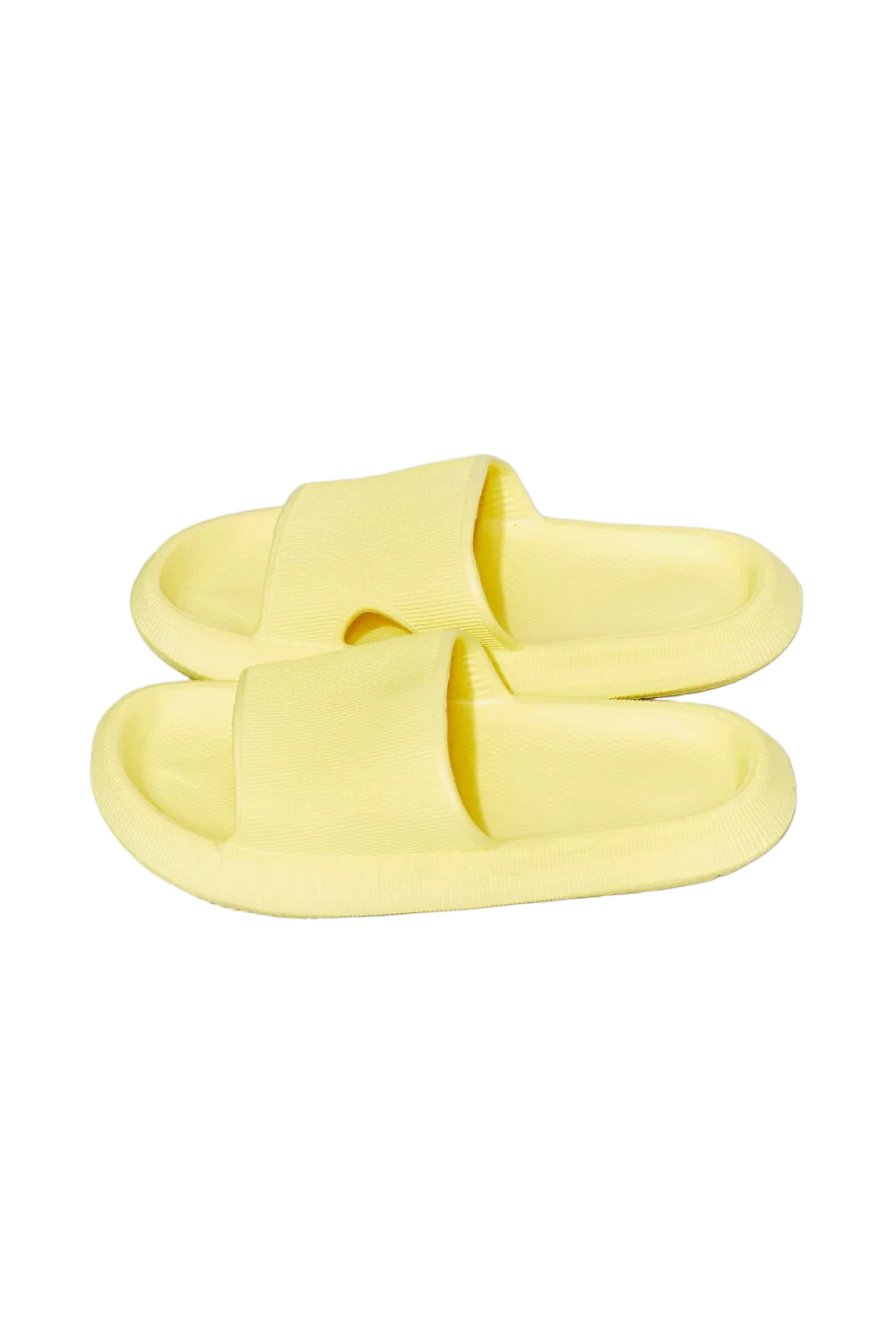 MMShoes Arms Around Me Open Toe Slide in Yellow