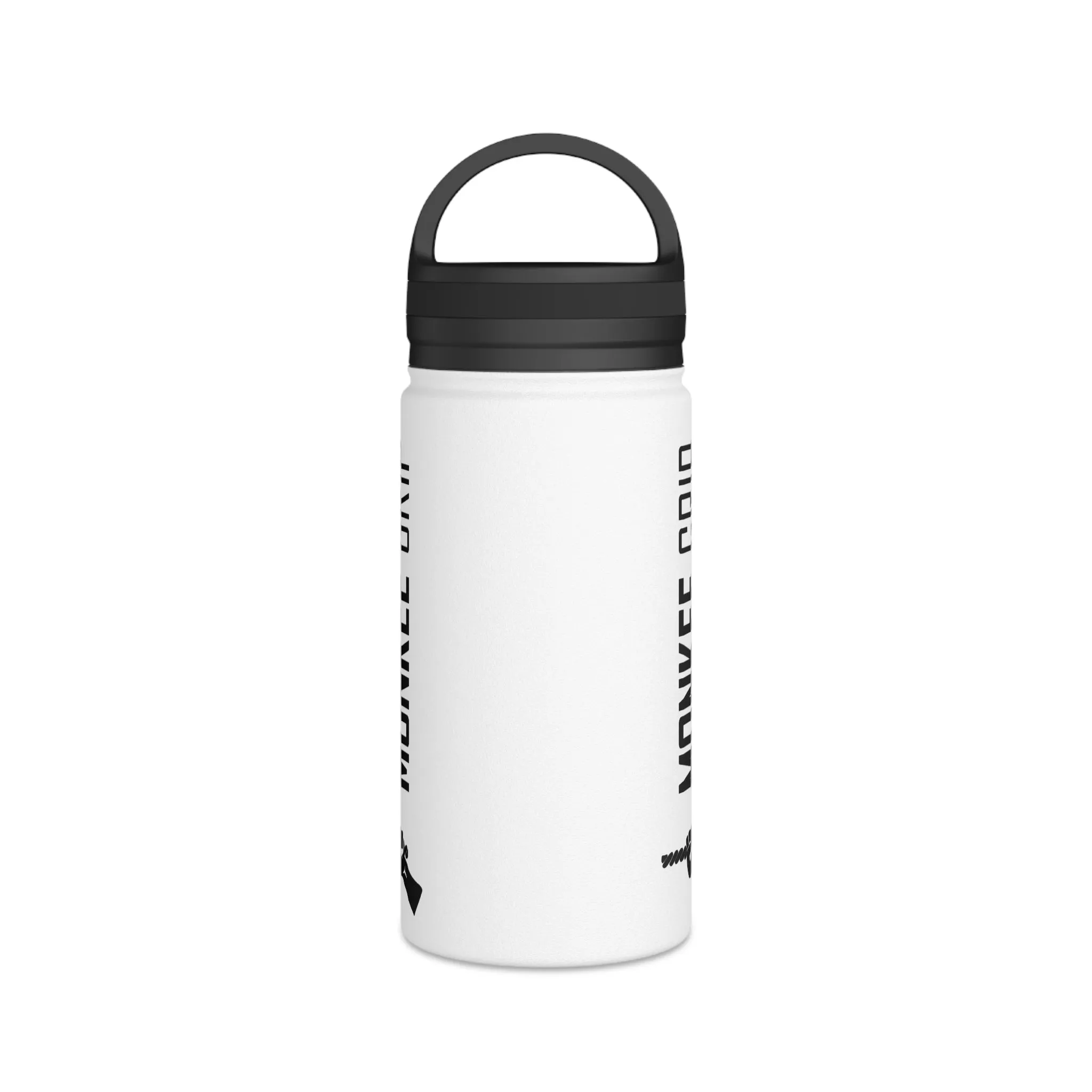 Monkee Grip Stainless Steel Water Bottle, Handle Lid