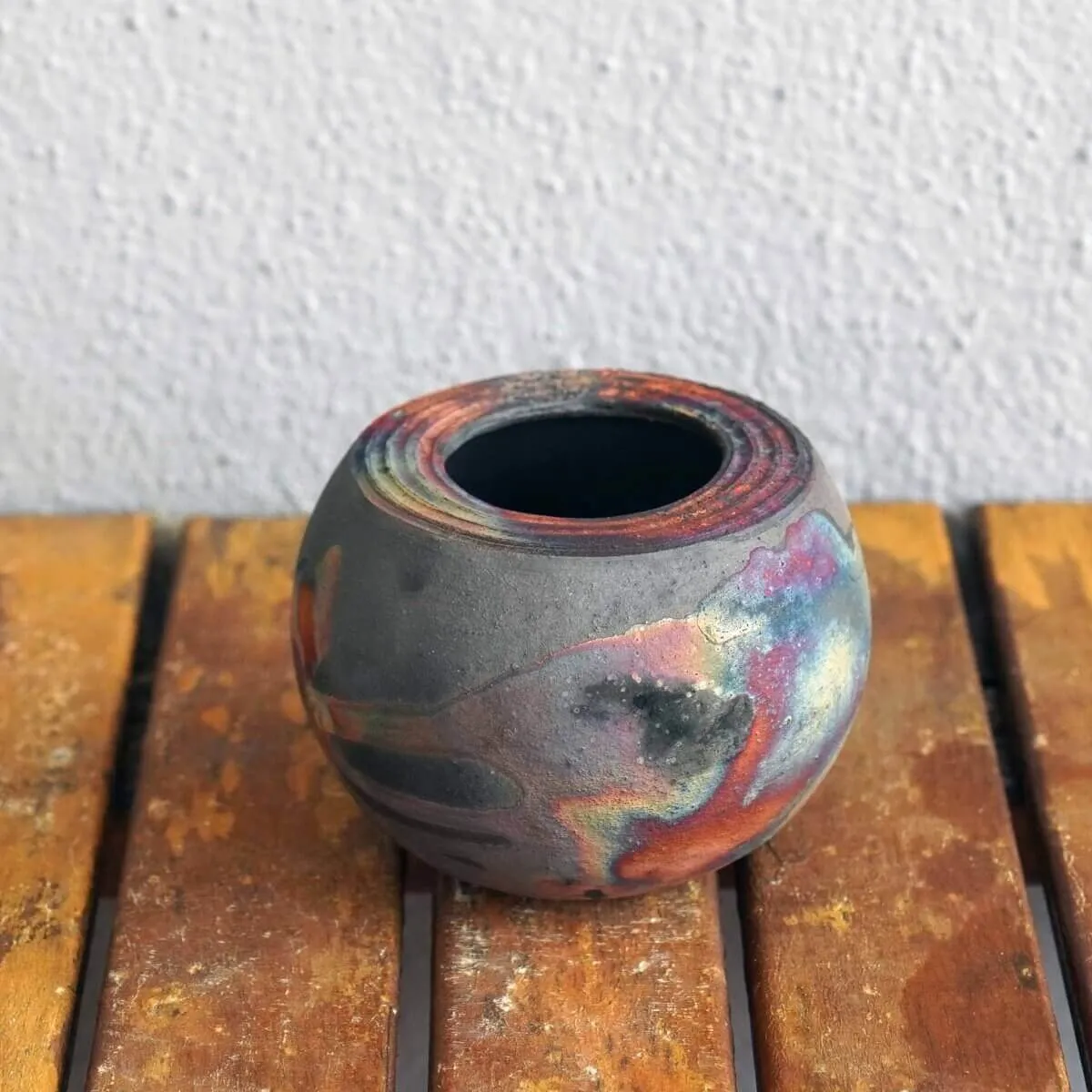 Nikko Ceramic Raku Pottery Vase