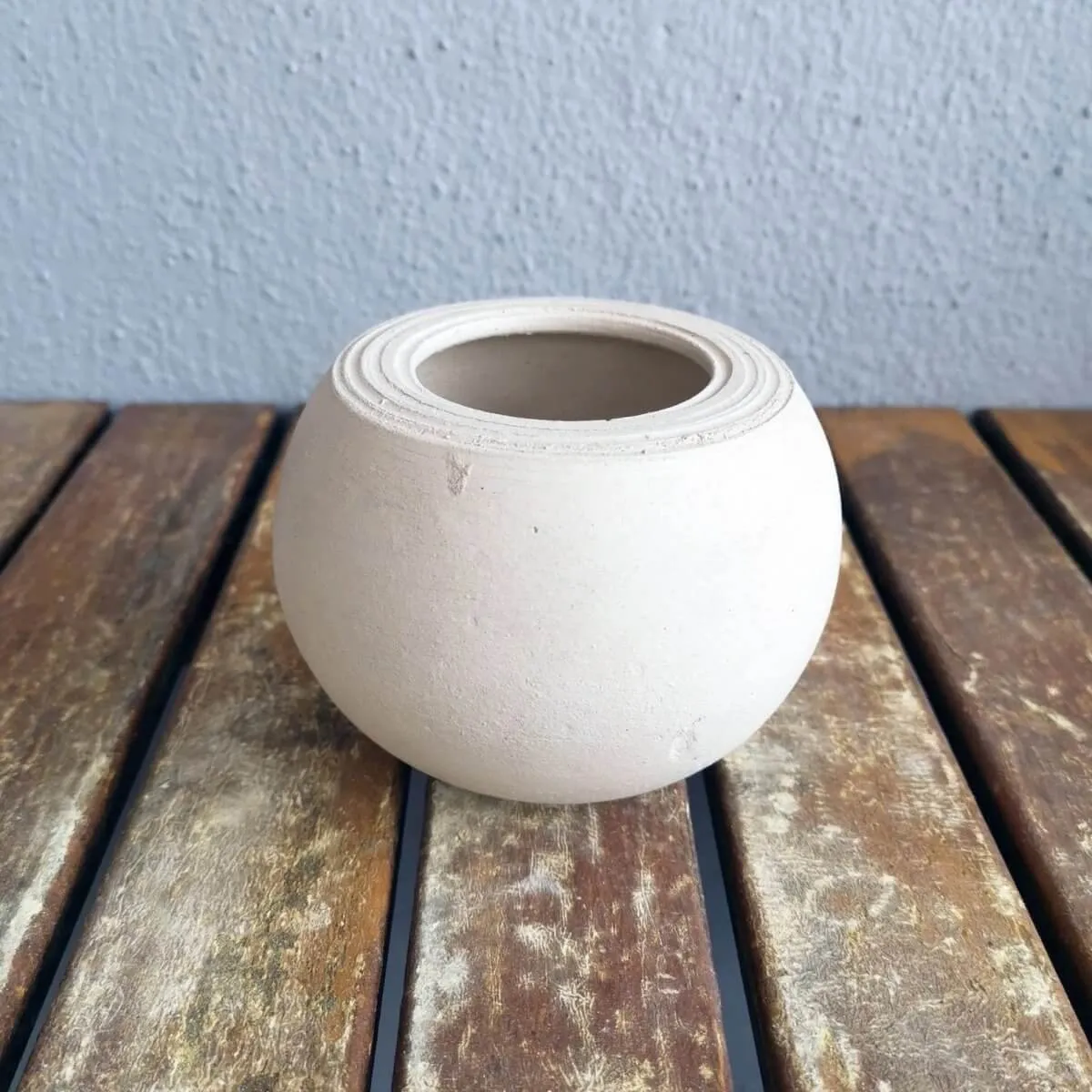 NIKKO unglazed bisque vase