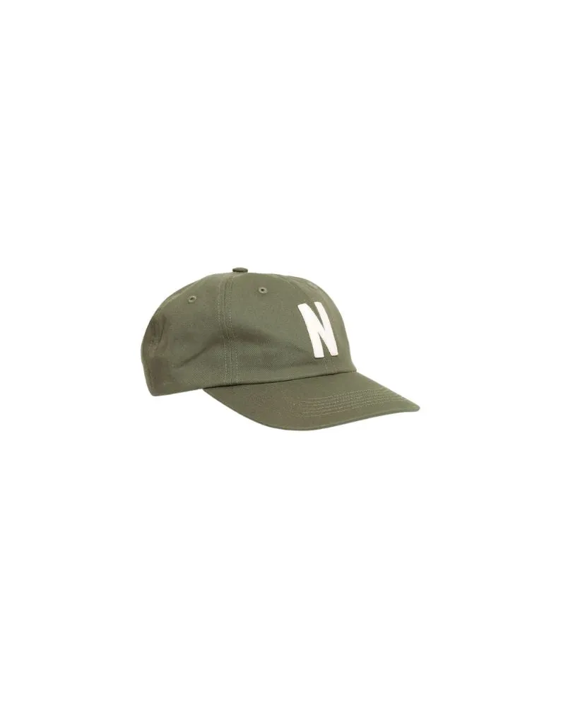 Norse Projects Felt N Twill Sports Cap - Green