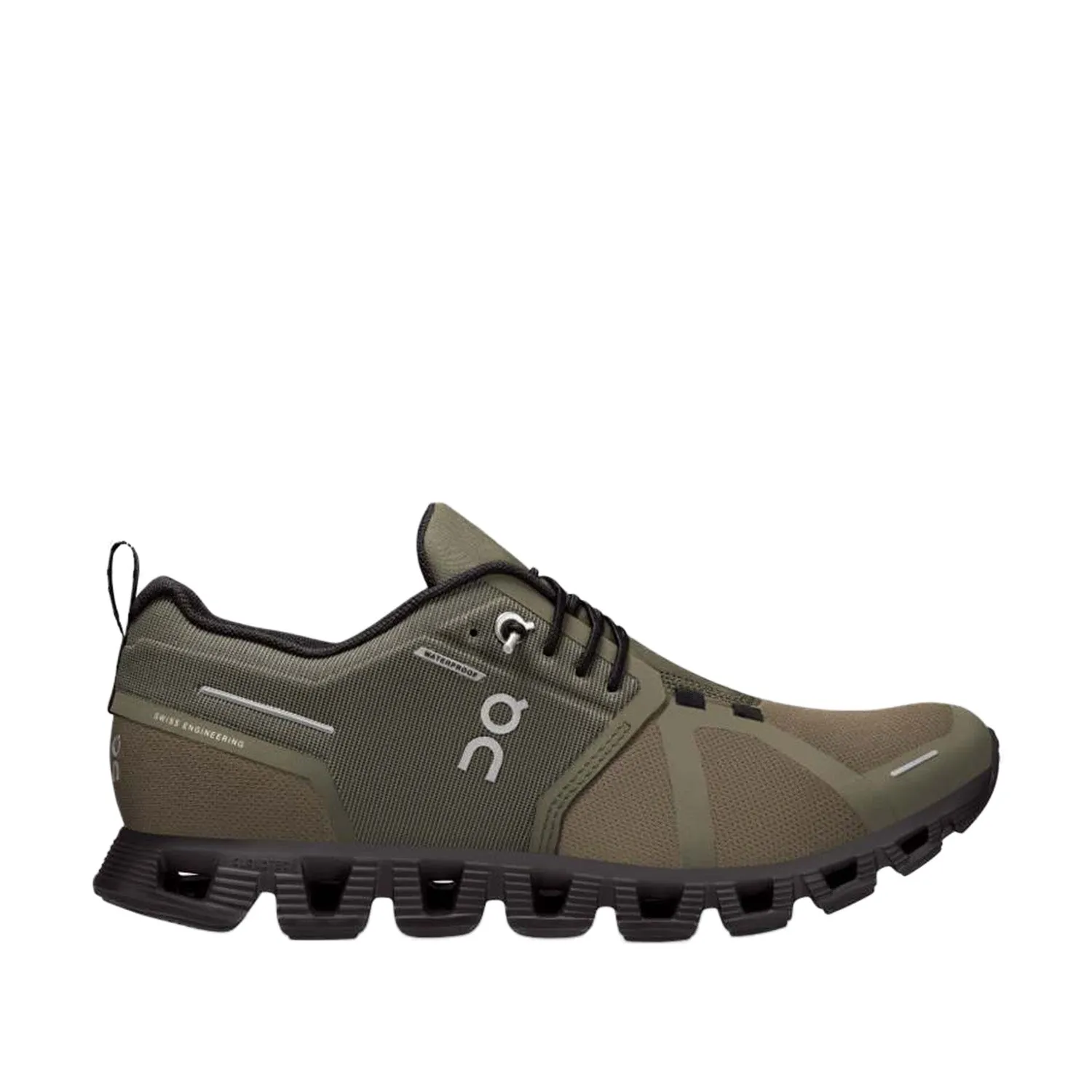 On Running Men's Cloud 5 Waterproof in Olive/Black