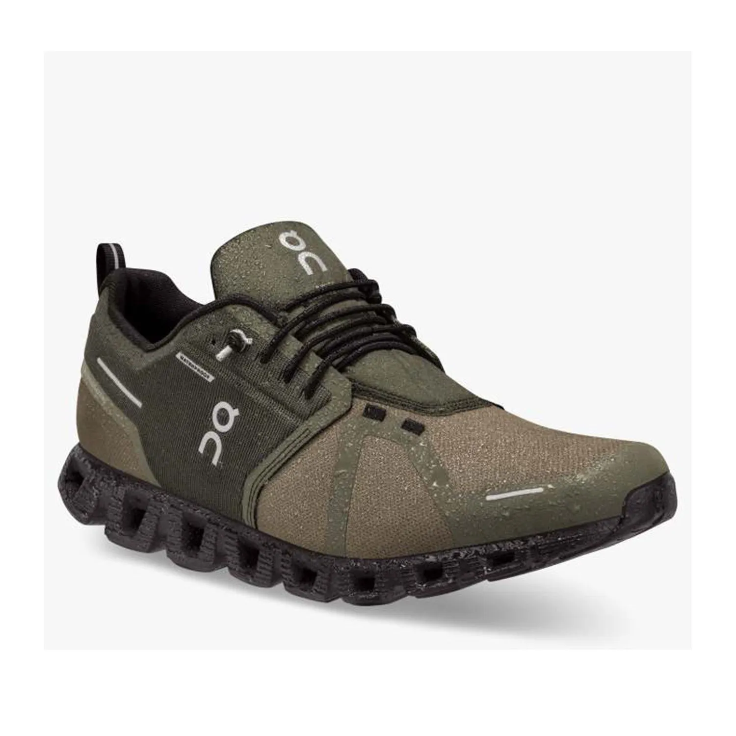 On Running Men's Cloud 5 Waterproof in Olive/Black