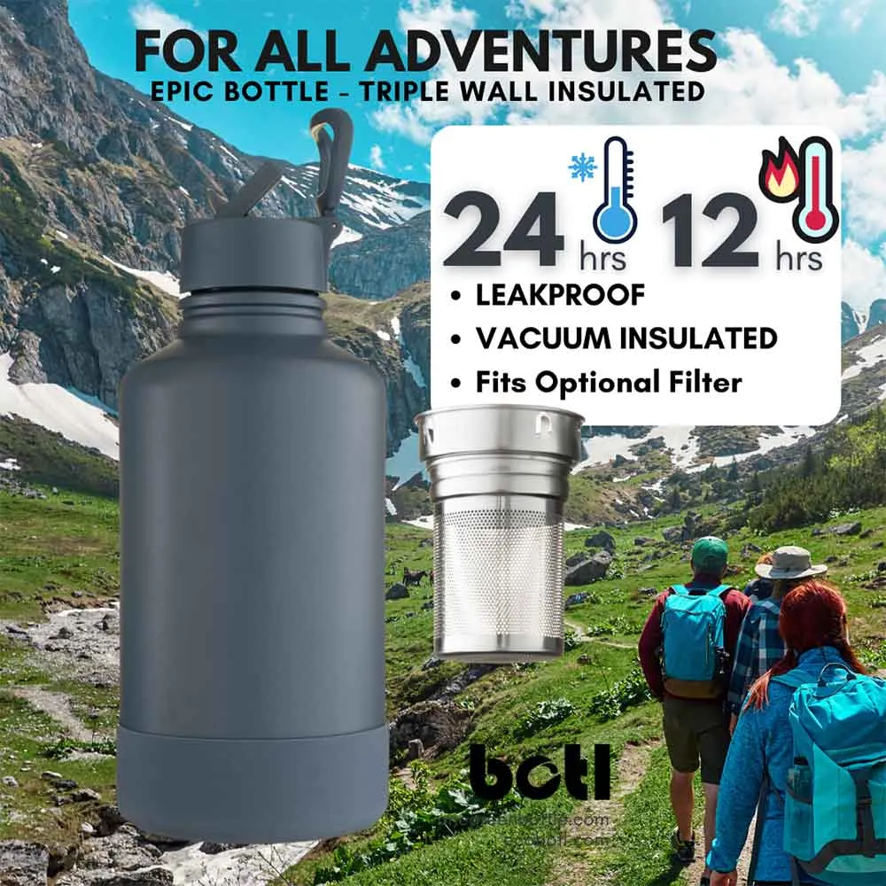 One Green Bottle 2 Litre Stainless Steel Insulated Epic Canteen