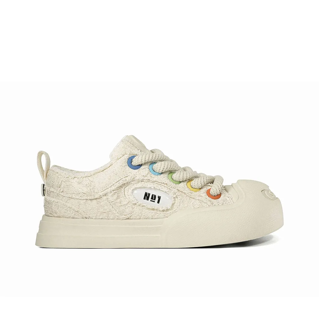 Ouder™ Canvas Sneakers - "Camellia" White Unisex