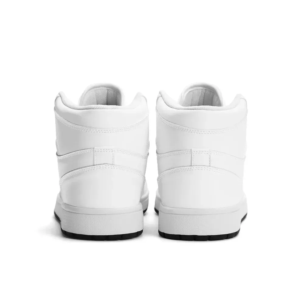 Premium PU Leather High Top Sneakers J1