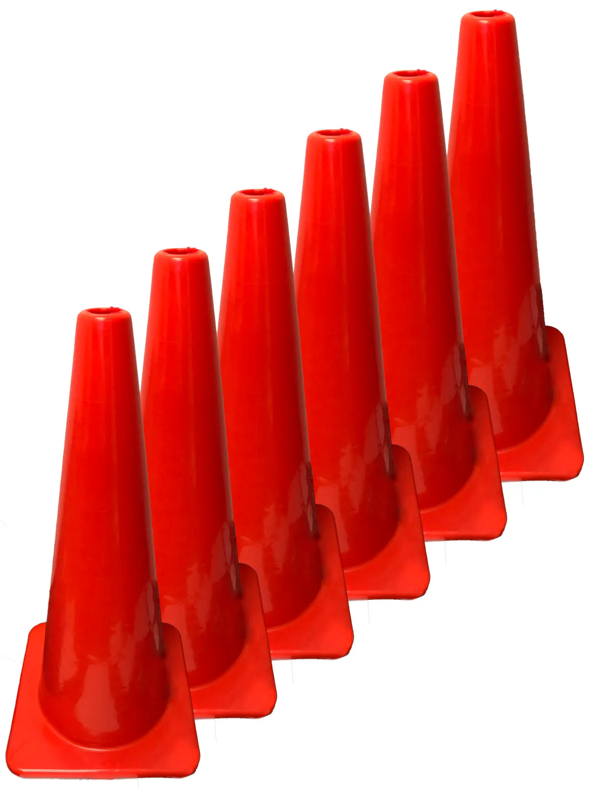 PVC Traffic Safety Cone 28", Parking Lots, High Visibility (Large)