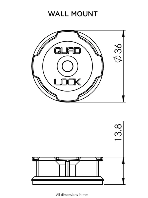 Quad Lock Wall Mounts