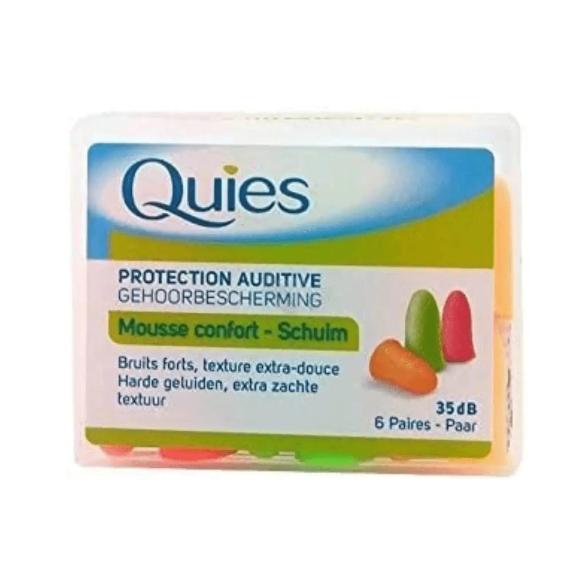 Quies Foam Ear Protection Plugs 35db 6 pairs