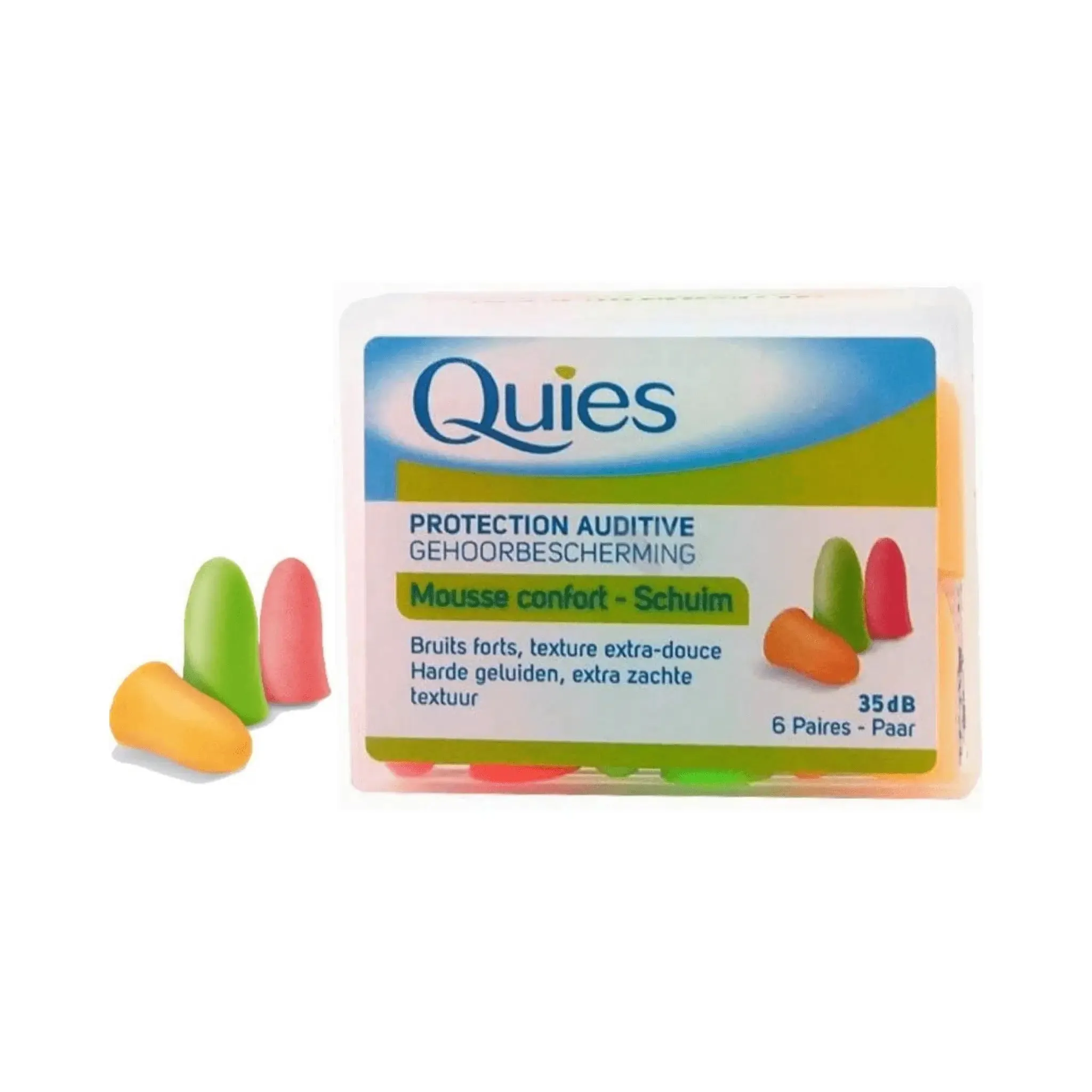 Quies Foam Ear Protection Plugs 35db 6 pairs