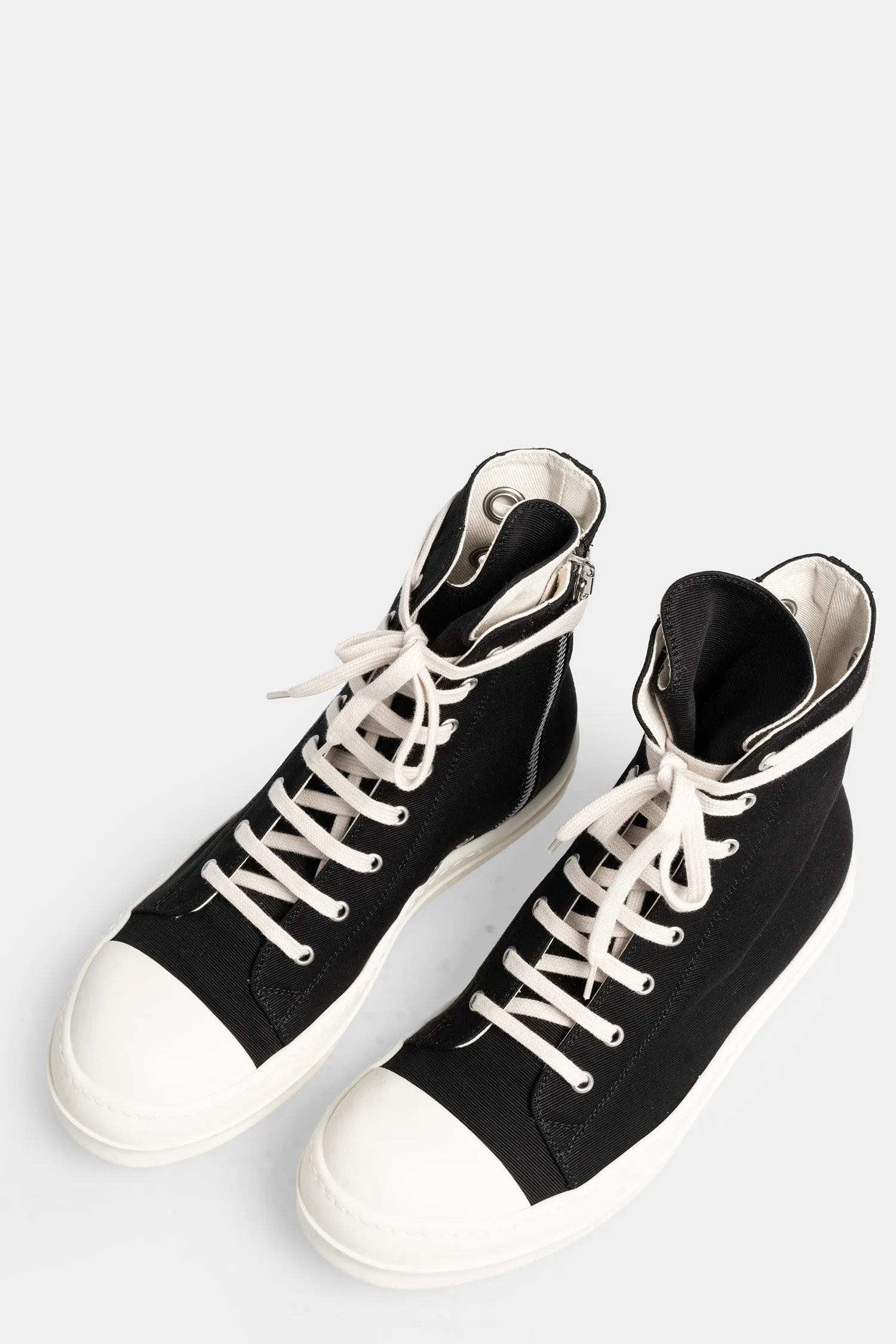 Ramones eyelet sneakers, Black/Milk