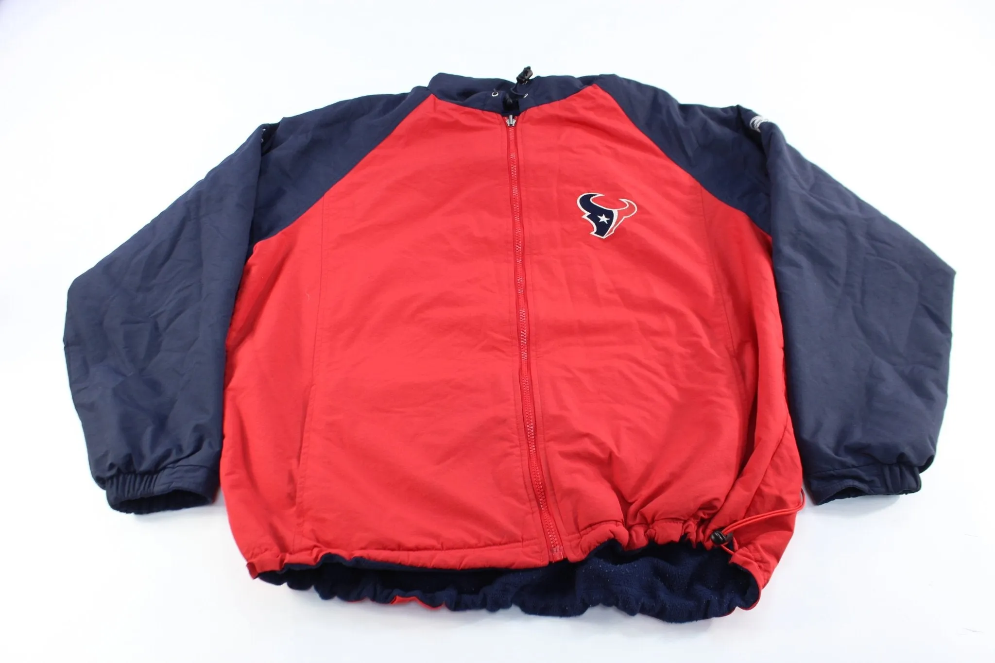 Reebok Embroidered Logo Houston Texas Reversible Zip Up Jacket