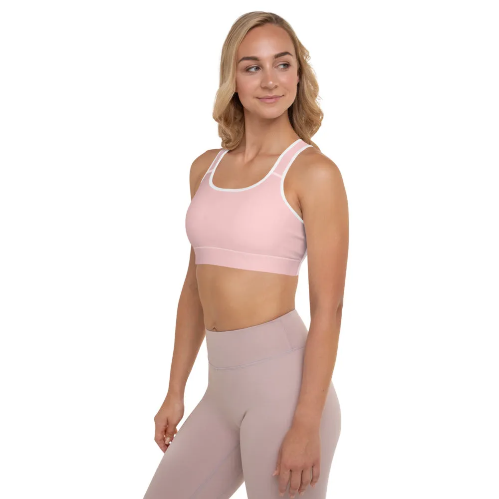 Sakura Pink Padded Sports Bra