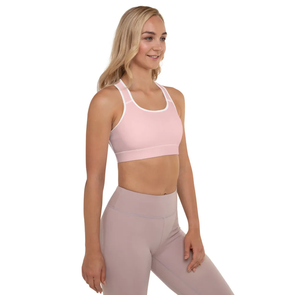 Sakura Pink Padded Sports Bra