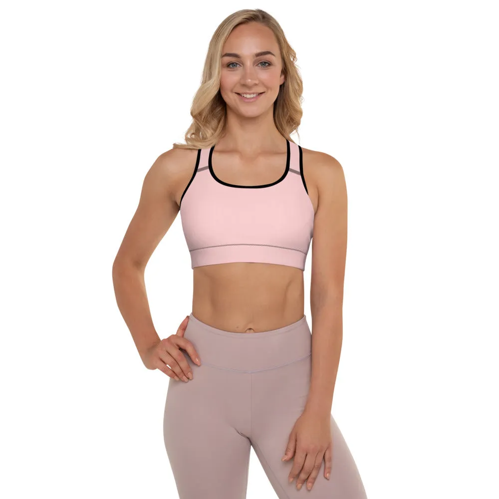 Sakura Pink Padded Sports Bra