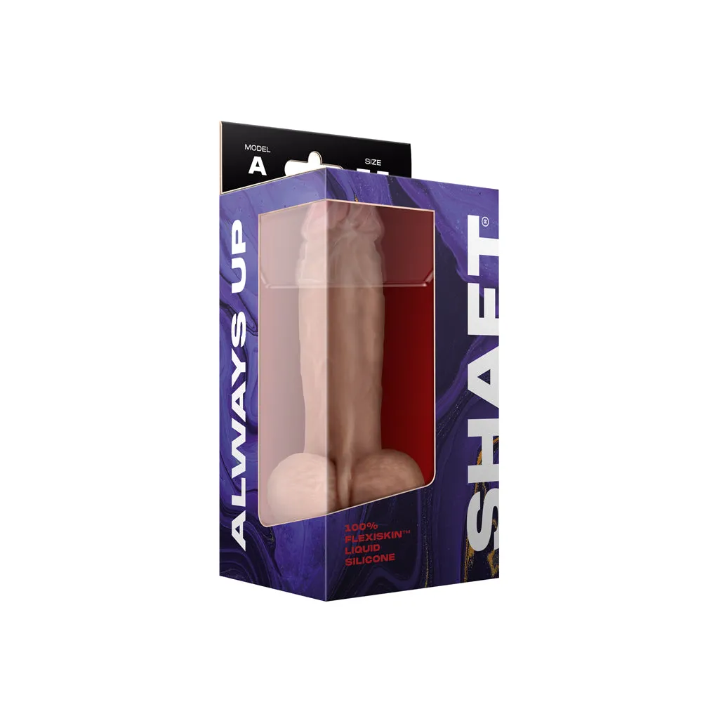 Shaft Model A Liquid Silicone Dildo With Balls 7.5 Inch - Pine