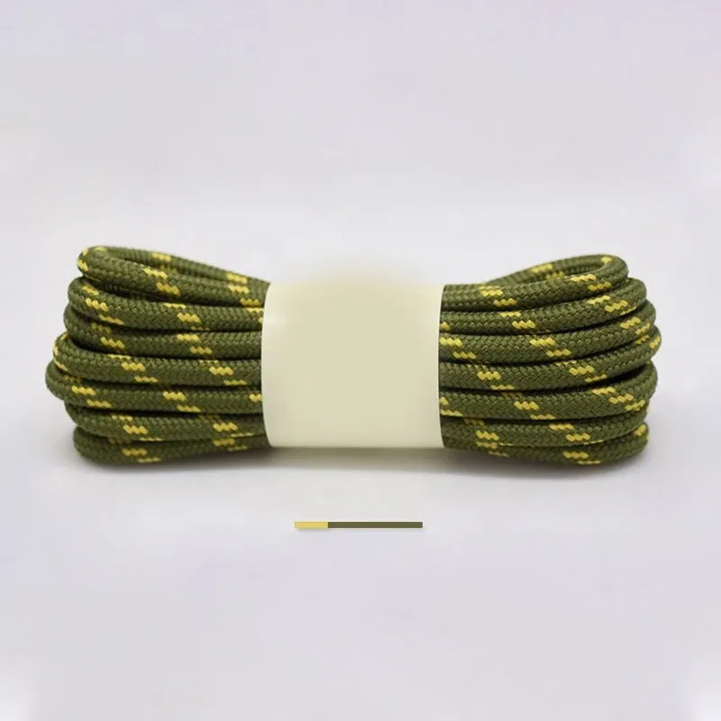 Sporty Style Two-Tone Round Hiking Shoelaces