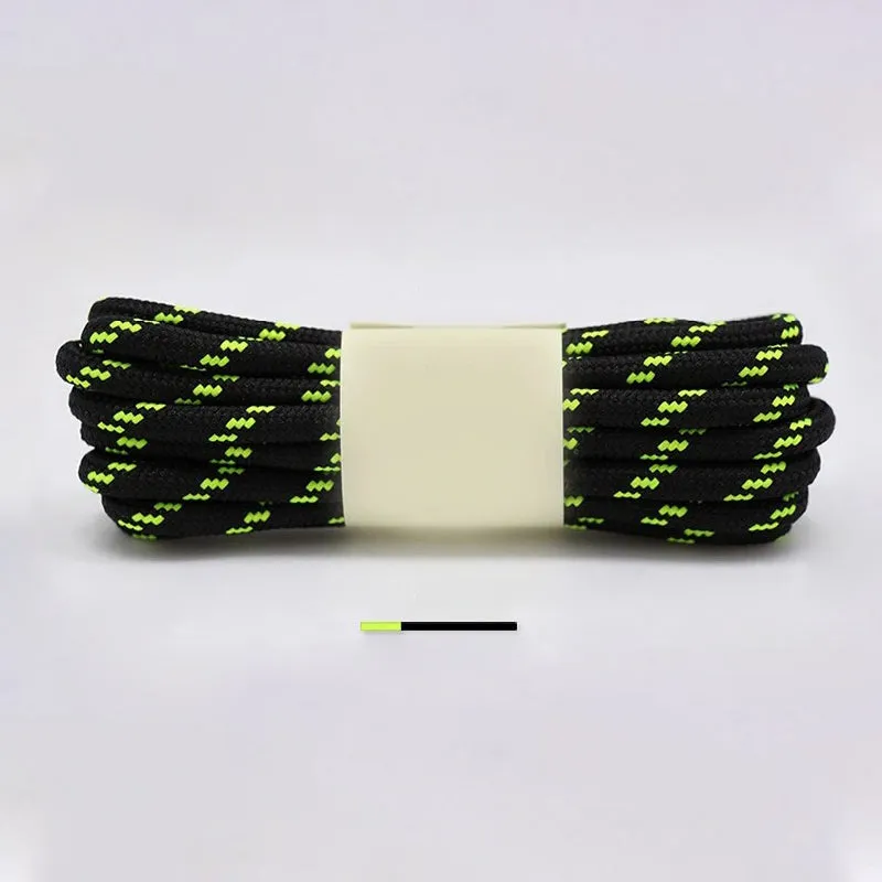 Sporty Style Two-Tone Round Hiking Shoelaces