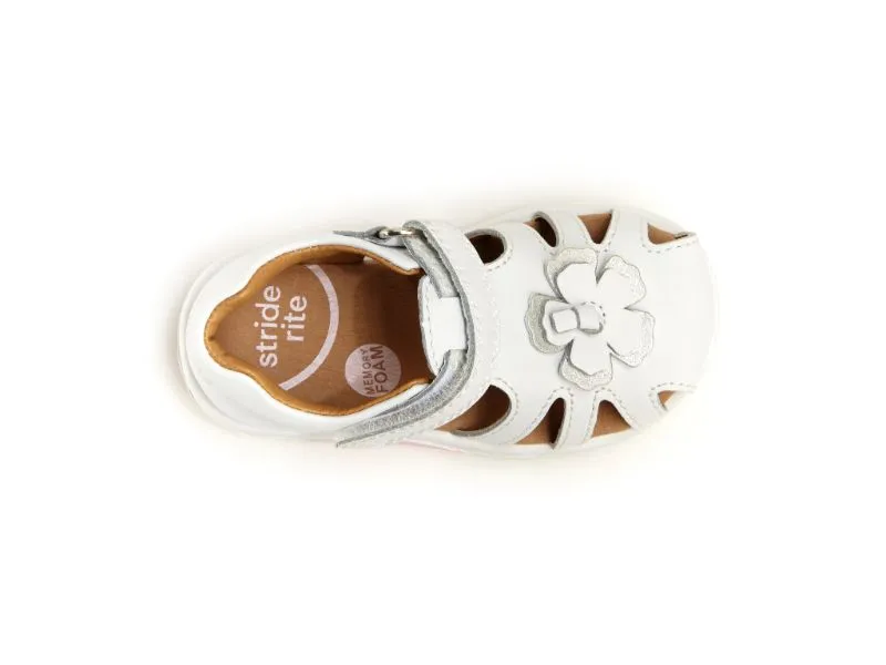 SRTech Eleni Kid's Leather Sandal - White