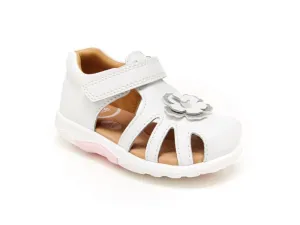 SRTech Eleni Kid's Leather Sandal - White