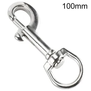 Stainless Steel Swivel Single Hook Pet Leash Hook, Specification: 100mm