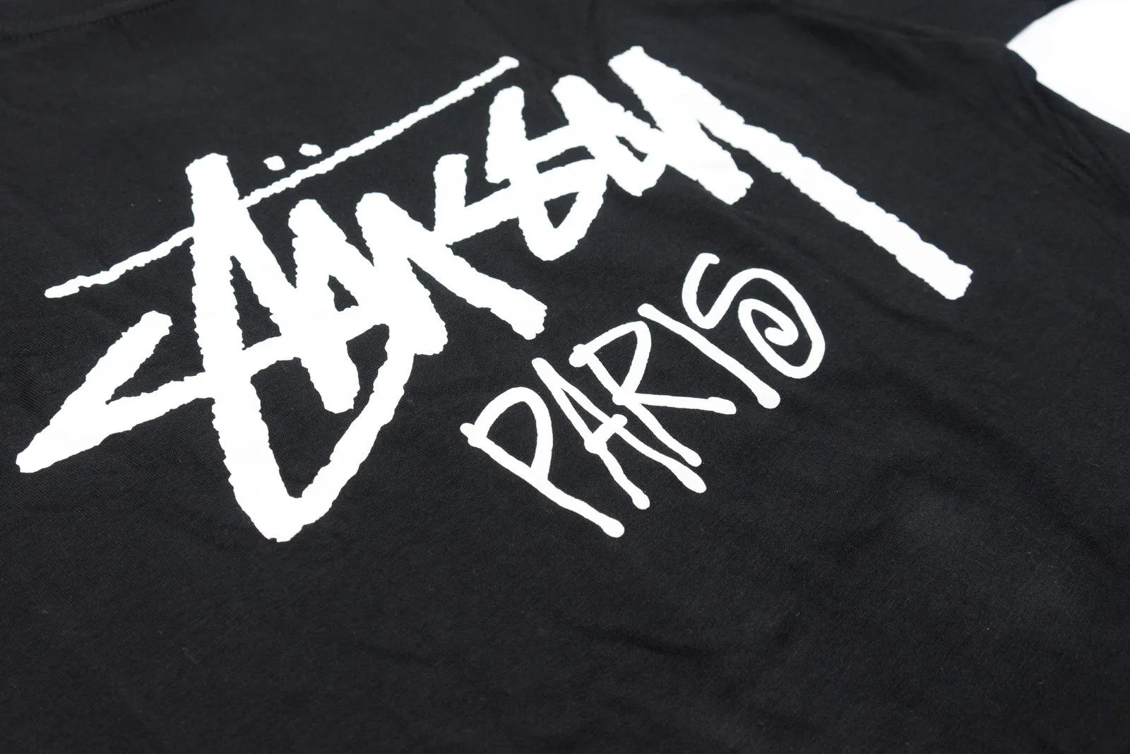 Stussy Stock Paris Tee Black