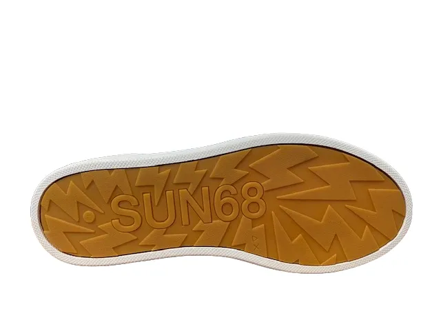 Sun68 Sneakers da uomo Skate Z42125 0164 bianco-arancio fluo