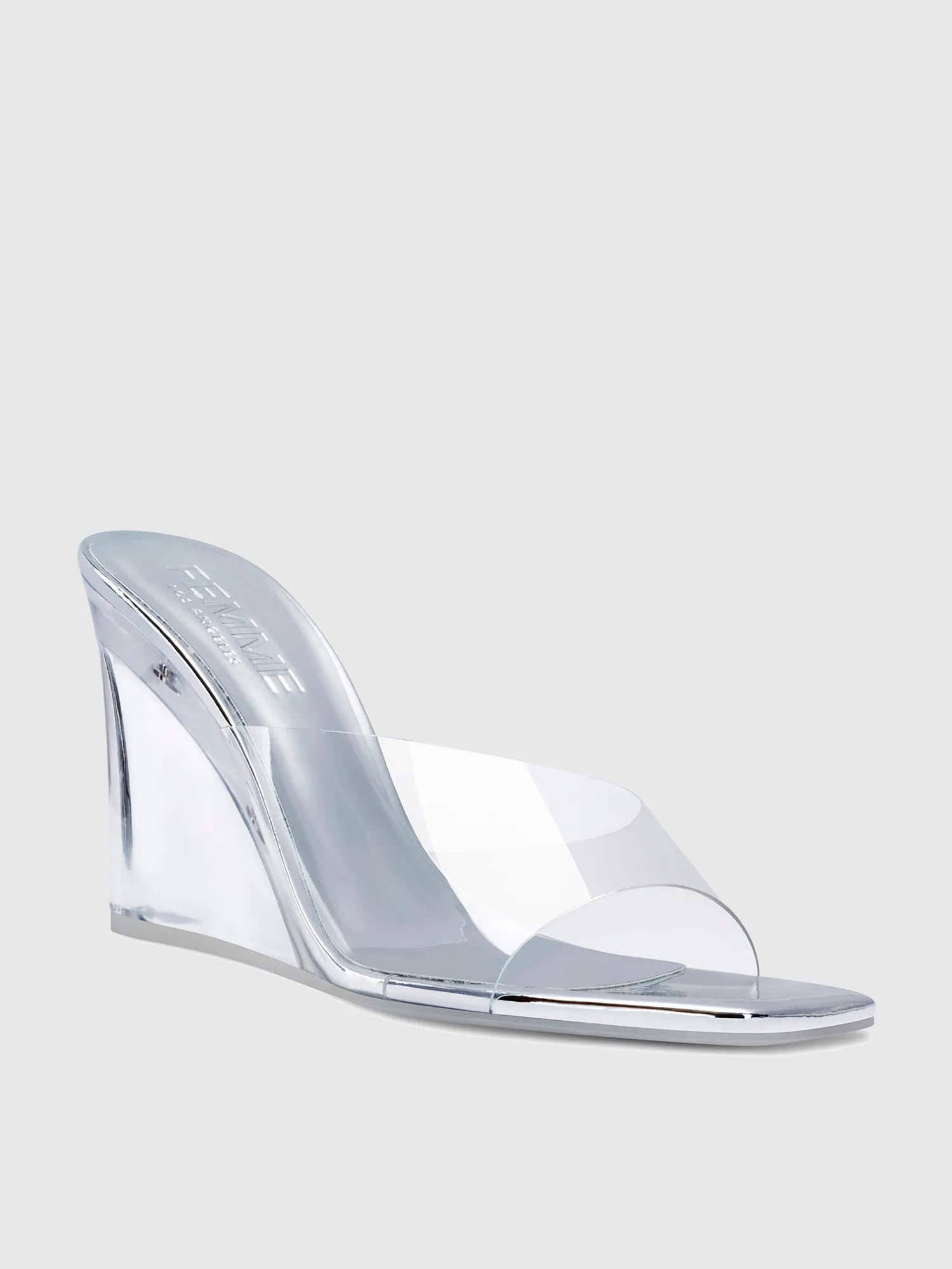 The Riri Wedge - Glassy Silver