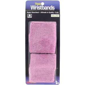 Thick 2-Ply Wristband - Pink