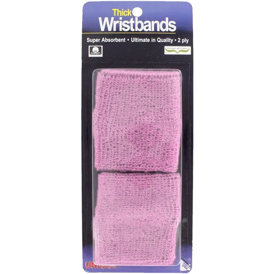 Thick 2-Ply Wristband - Pink