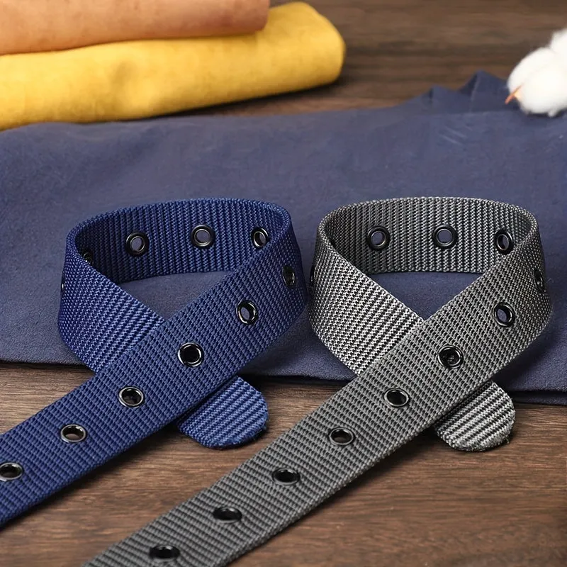 Trendy Porous Canvas Belt Perfect Gift for Youth