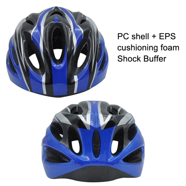 Unisex Cycling Bike One-piece Helmet, Size: One Size About 57-62cm(Fiber Black)