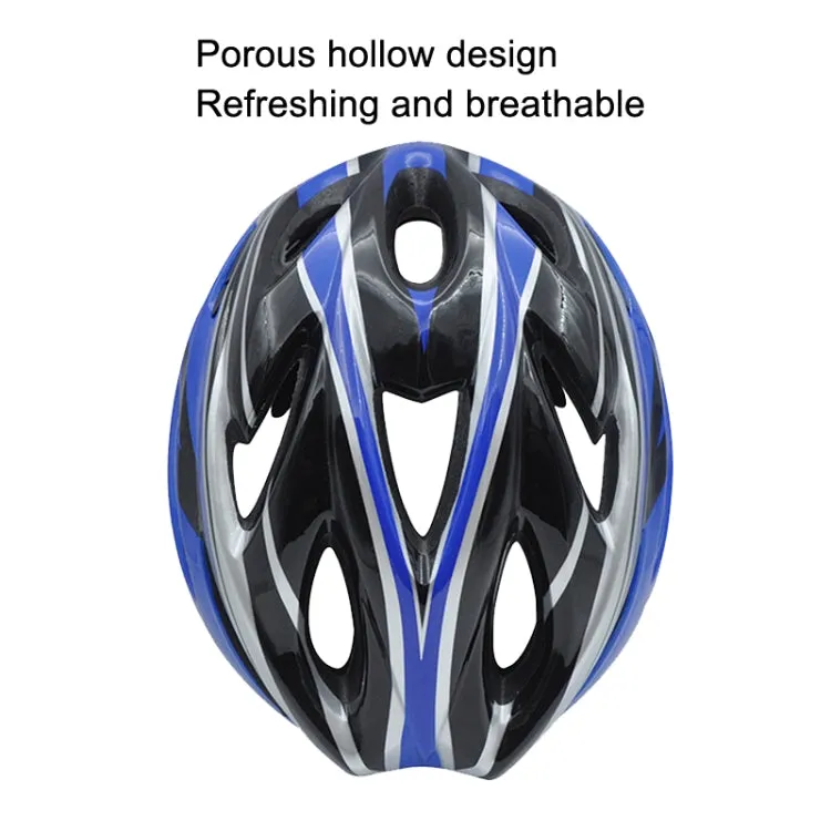 Unisex Cycling Bike One-piece Helmet, Size: One Size About 57-62cm(Fiber Black)