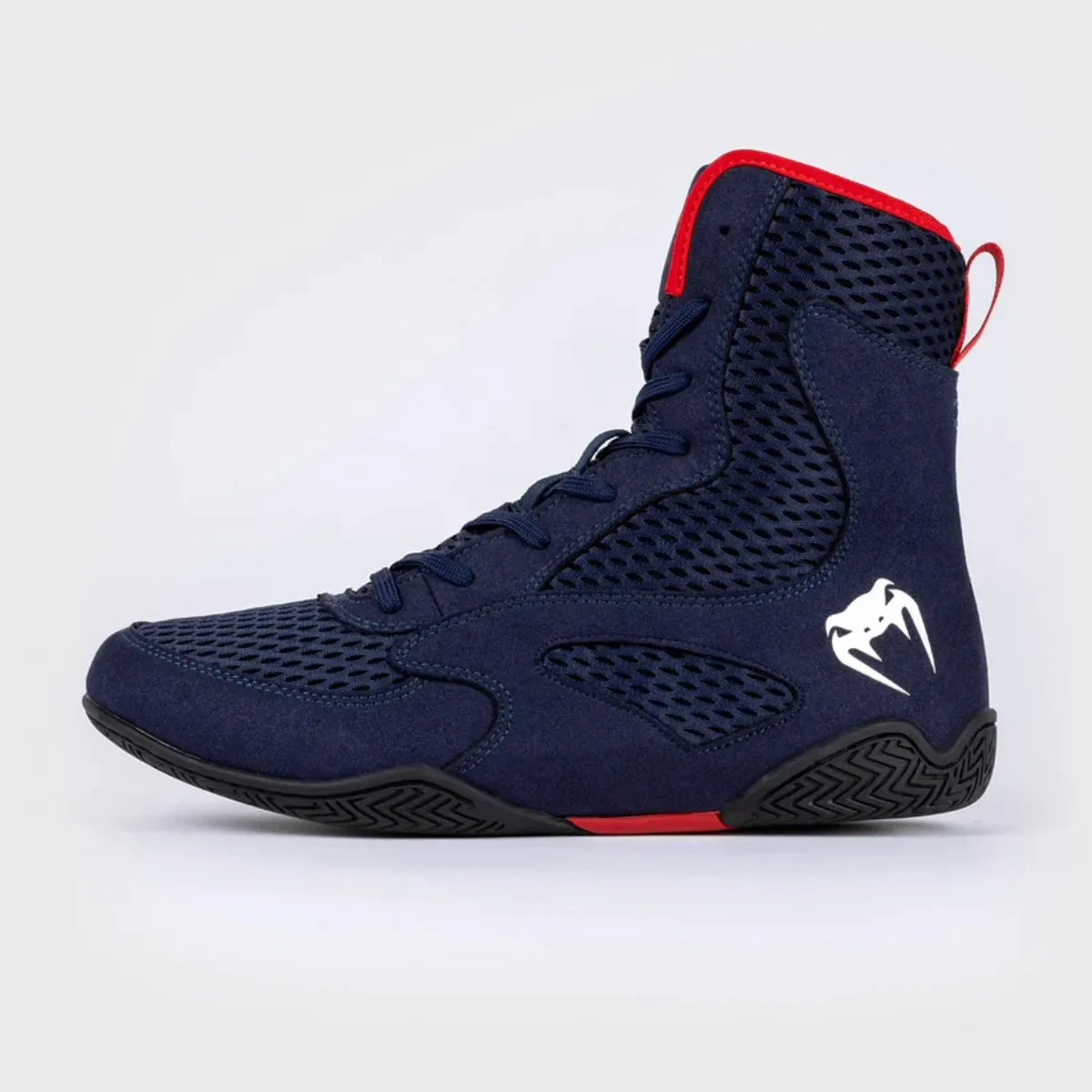 Venum Contender Boxing Shoes Navy Blue/Red