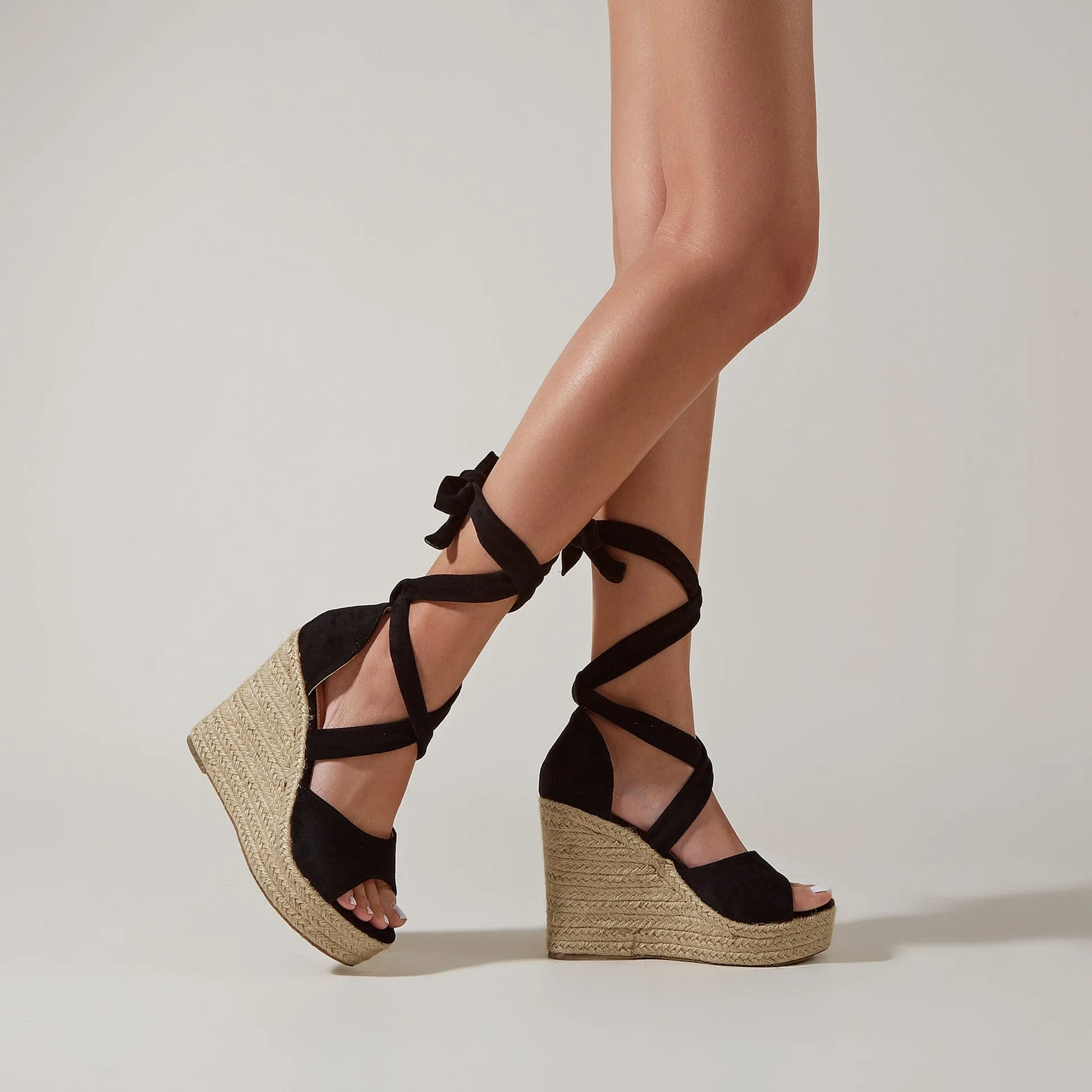 Wedge Heel lace-up Sandals