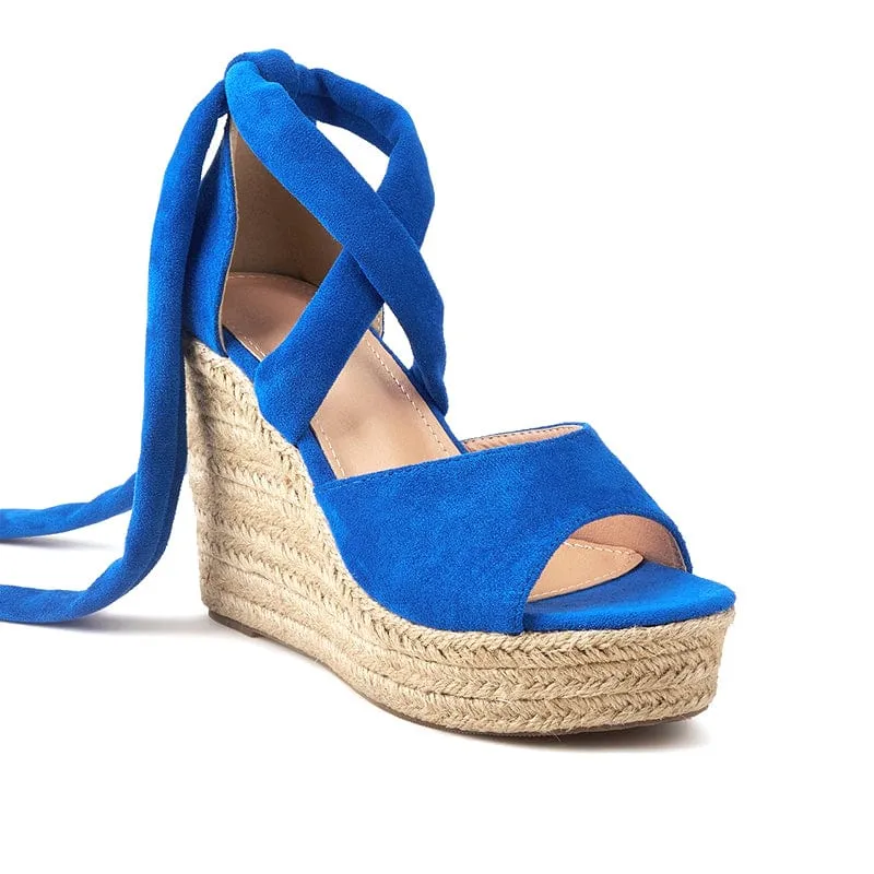 Wedge Heel lace-up Sandals