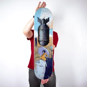 When It Rains It Pours Archival Skateboard Deck by Bask